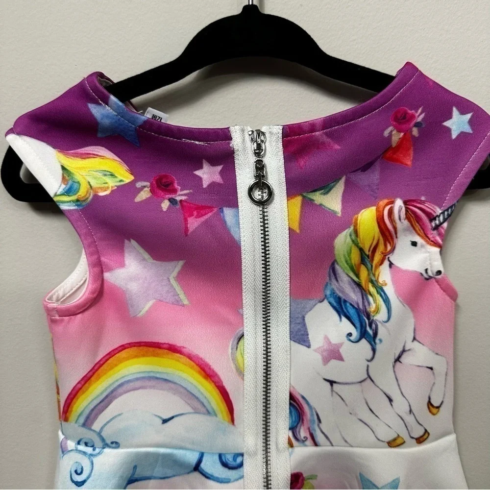 BABY Sara Pink Unicorn Dress in Size 12 months